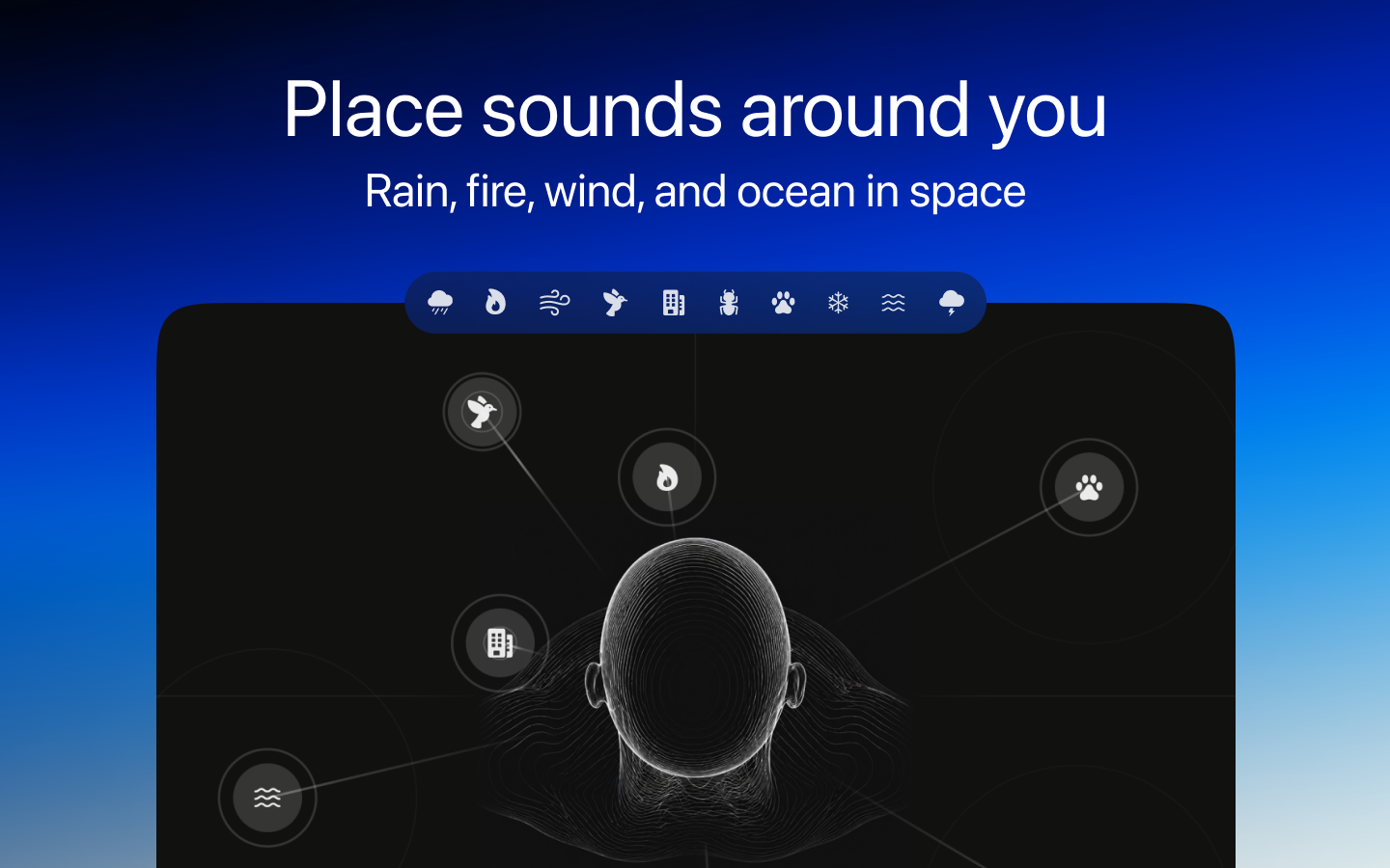 App Store screen — Place sounds around you