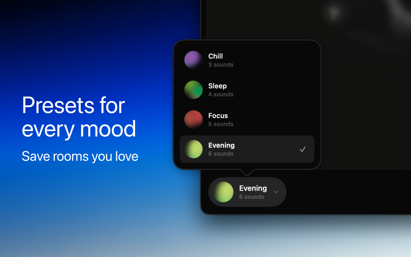 App Store screen — Presets for every mood